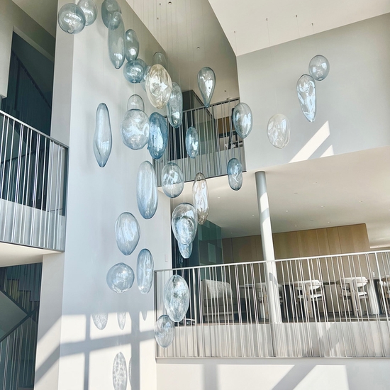 Ann Gardner's Cluster sculptures installed in a private residence