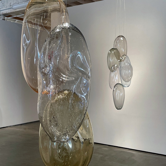 Installation view of Variations on Light and Color 2021