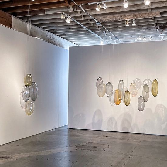 Installation view of Variations on Light and Color 2021