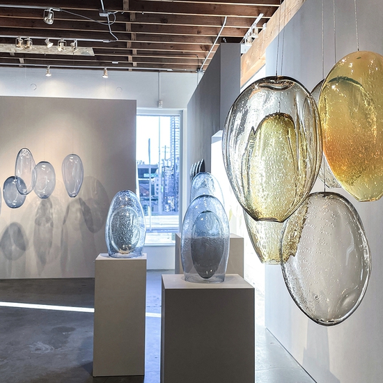Installation view of Variations on Light and Color 2021