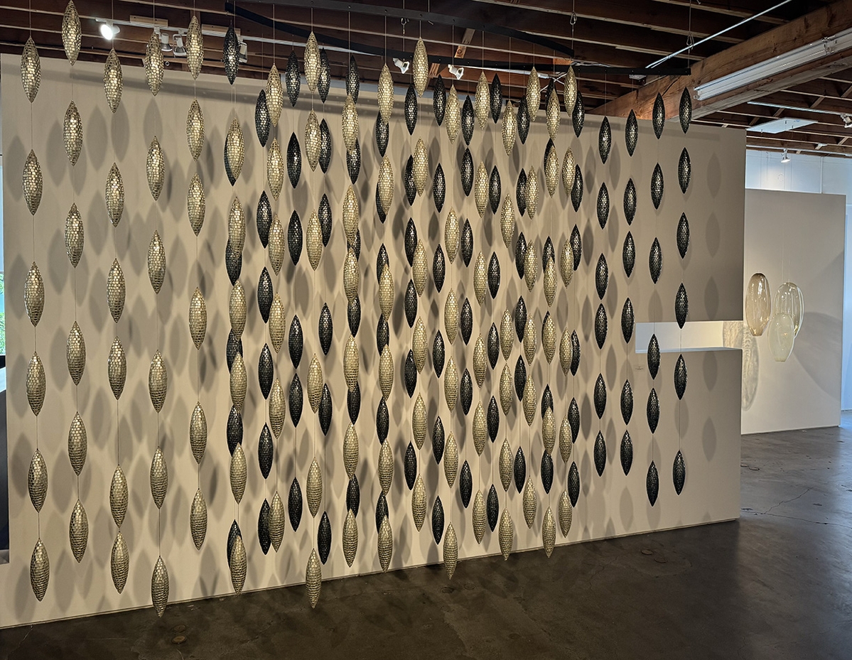 Ann Gardner, Fuse, 2026, Glass, composite material, concrete, and steel, 108 x 132 x 20 inches