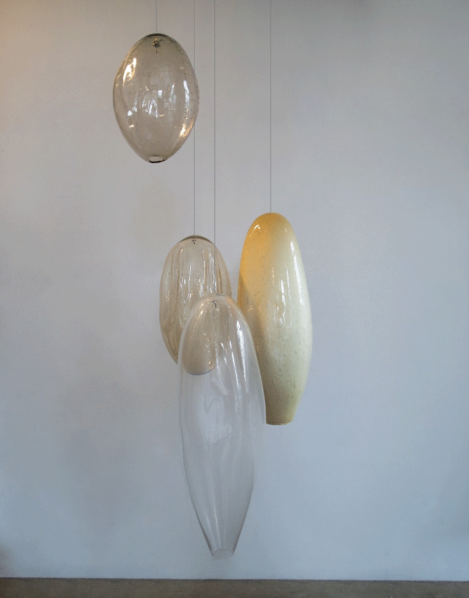 Ann Gardner, Trio A, 2026, Blown glass, 58 x 24 x 22 inches