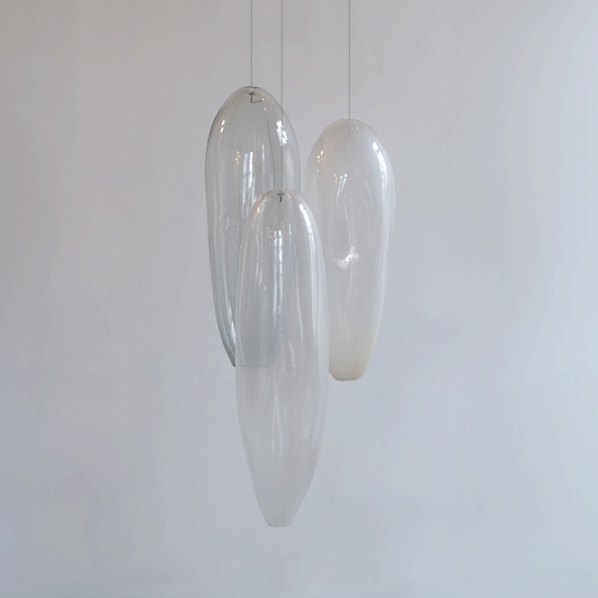 Ann Gardner, Trio B, 2026, Blown glass, 45 x 18 x 18 inches