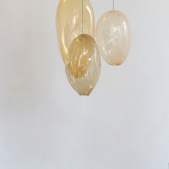 Ann Gardner, Trio E, 2026, Blown glass, 28 x 18 x 18 inches