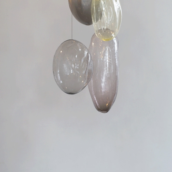 Ann Gardner, Trio F, 2026, Blown glass, 39 x 17 x 19 inches