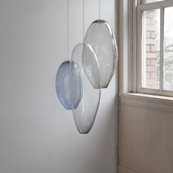 Ann Gardner, Trio G, 2026, Blown glass, 39 x 21 x 22 inches