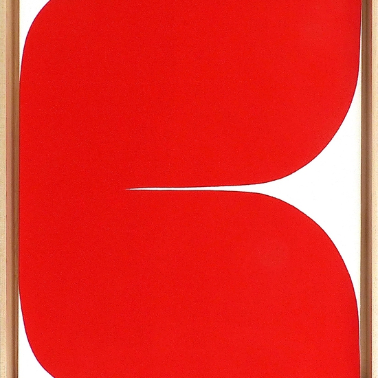 Sara Genn: New Alphabet Temper, 2019, Acrylic on canvas, 20 x 16 x 0.5 inches (framing dimensions: 21.5 x 17.5 x 2 inches)