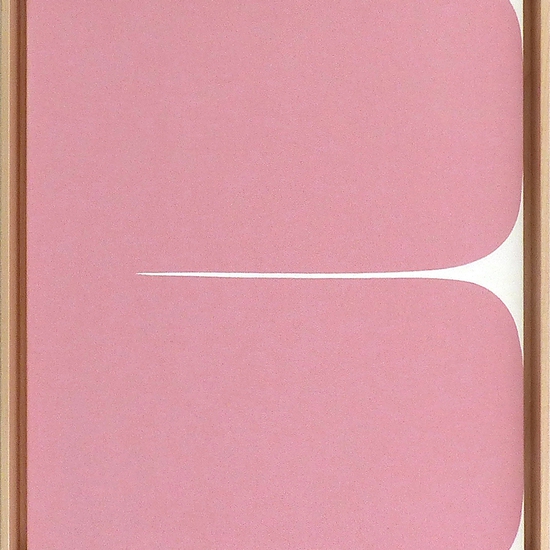 Sara Genn: New Alphabet Twilight, 2019, Acrylic on canvas, 20 x 16 x 0.5 inches (framing dimensions: 21.5 x 17.5 x 2 inches)