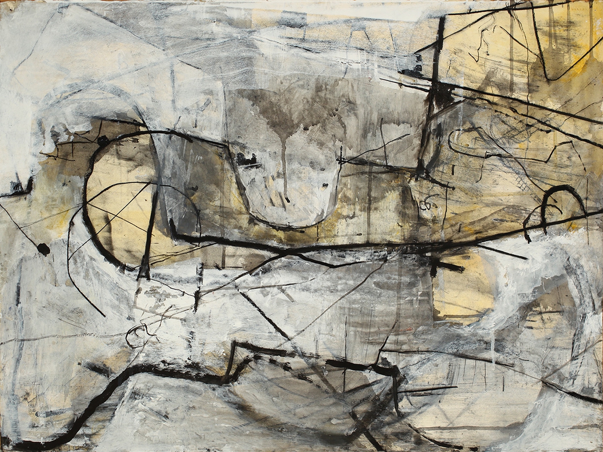 Philip Govedare: Anima Mundi #10, 1992-2022, Acrylic, ink, and charcoal on paper, 22.25 x 30 inches