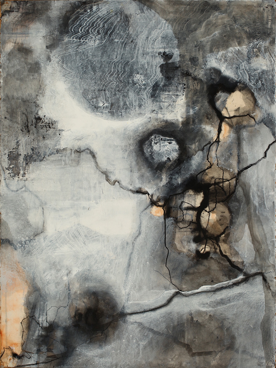Philip Govedare: Anima Mundi #13, 2022, Acrylic, ink, and charcoal on paper, 30 x 22.25 inches