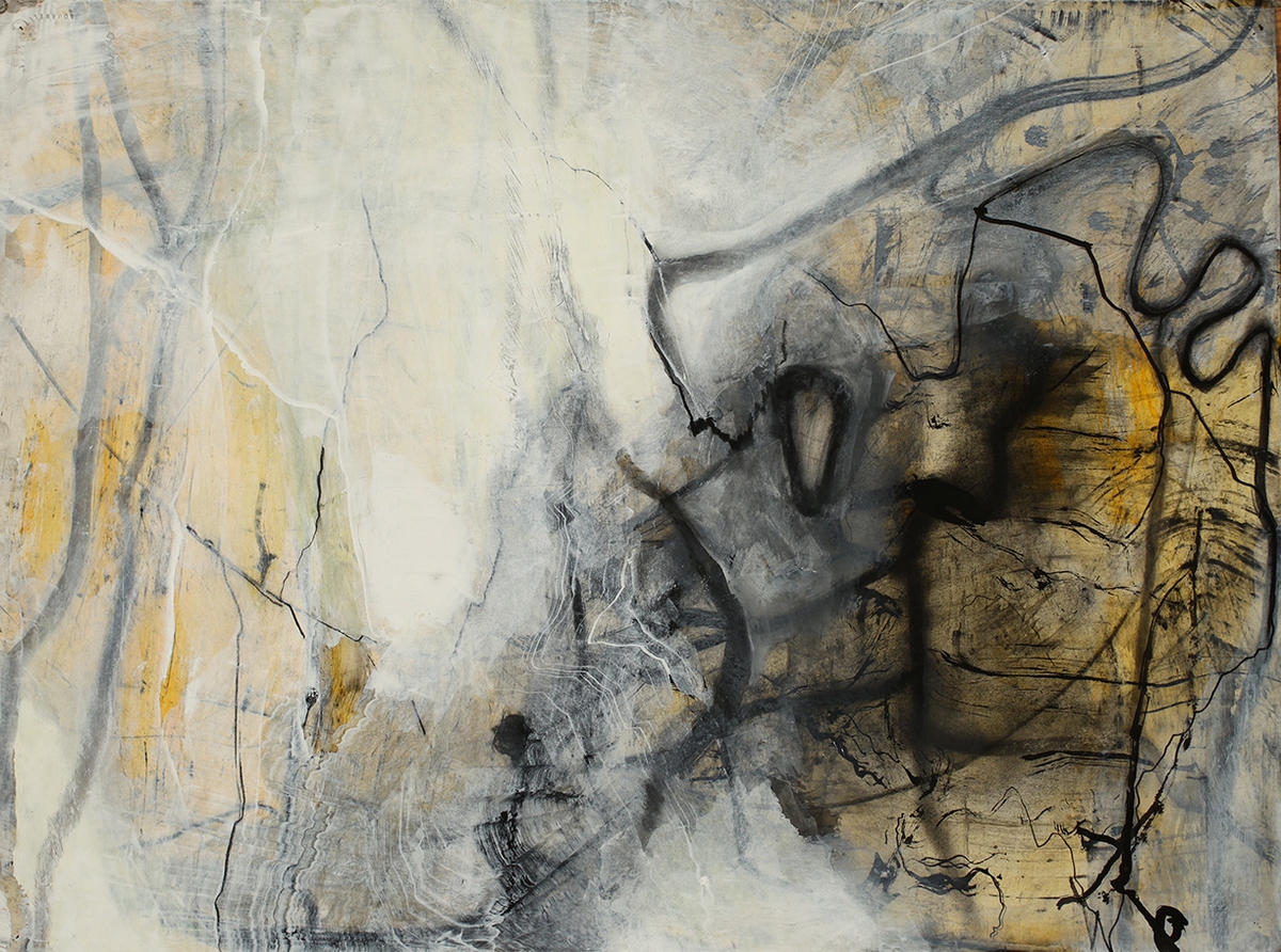 Philip Govedare: Anima Mundi #2, 1991-2022, Acrylic, ink, and charcoal on paper, 22.25 x 30 inches