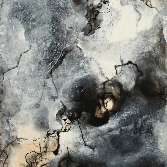 Philip Govedare: Anima Mundi #3, 2022, Acrylic, ink, and charcoal on paper, 30 x 22.25 inches