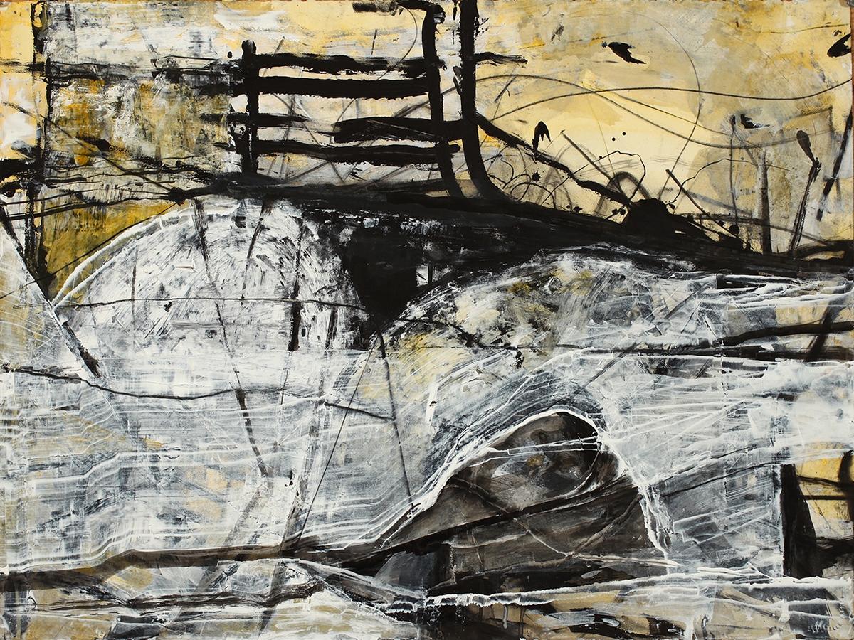 Philip Govedare: Anima Mundi #8, 1991-2022, Acrylic, ink, and charcoal on paper, 22.25 x 30 inches