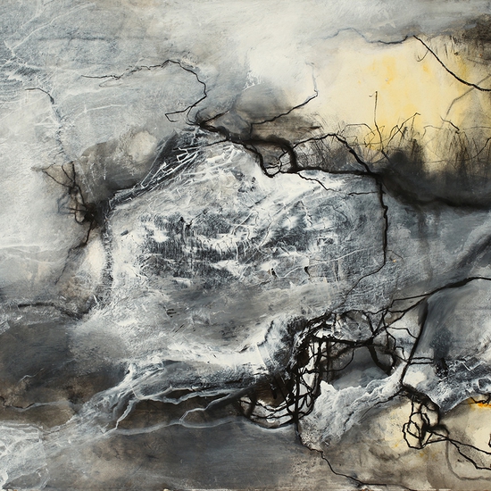 Philip Govedare: Anima Mundi #9, 2022, Acrylic, ink, and charcoal on paper, 22.25 x 30 inches