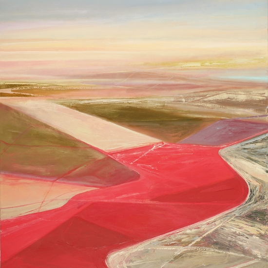 Philip Govedare, Aria, 2024, Oil on Canvas, 52 x 47 inches, Framed size 52.75 x 47.75 x 2.25 inches