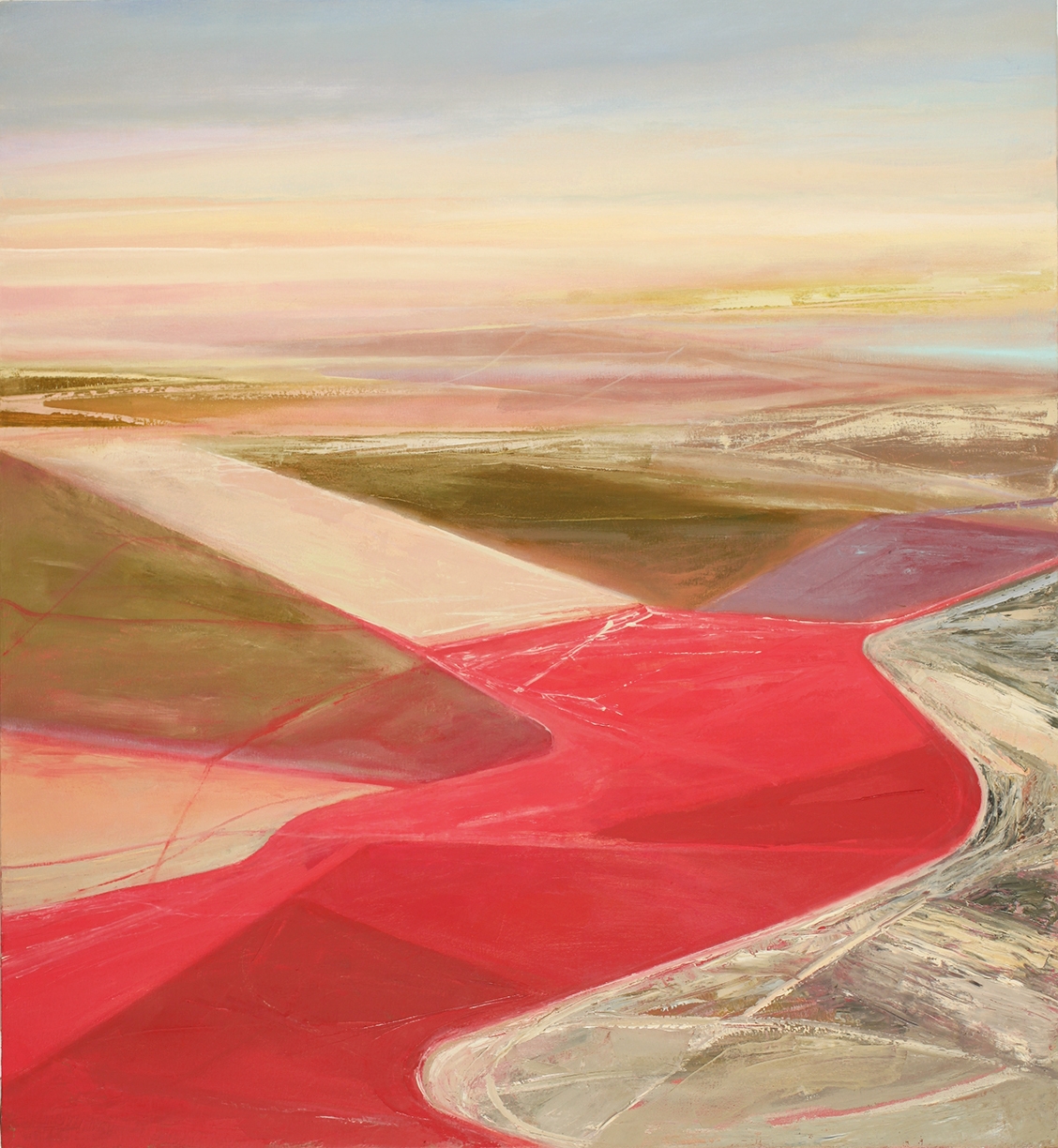 Philip Govedare, Aria, 2024, Oil on Canvas, 52 x 47 inches, Framed size 52.75 x 47.75 x 2.25 inches