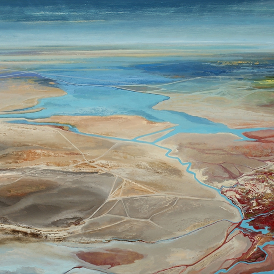 Philip Govedare: Delta, 2022, Oil on canvas, 50 x 40 inches