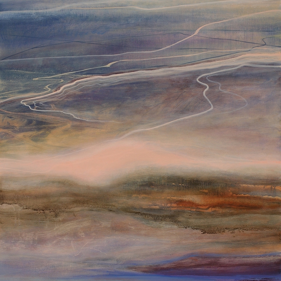 Philip Govedare: Ebb, 2019, Oil on canvas, 48 x 39 x 2 inches (framing dimensions: 49 x 40.5 x 2 inches)