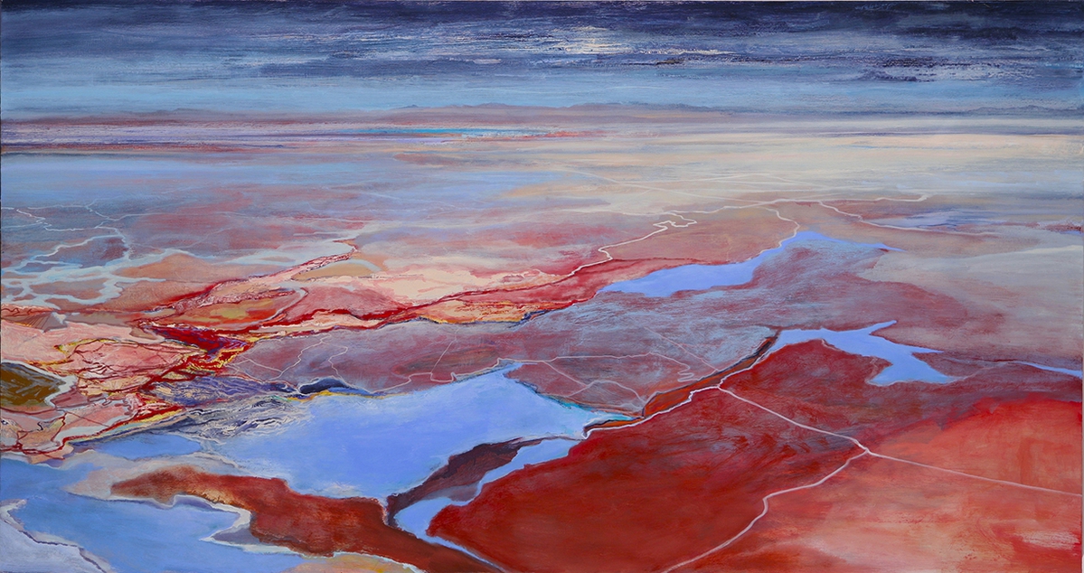 Philip Govedare: Excavation #5, 2010, Oil on canvas, 48 x 90 inches