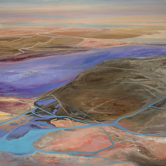 Philip Govedare: Juntura, 2022, Oil on canvas, 54 x 48 inches