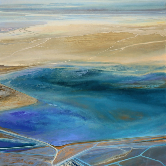 Philip Govedare, Lagoon, 2025, Oil on canvas, 54 x 42 inches