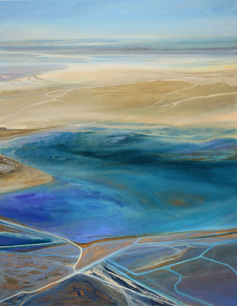 Philip Govedare, Lagoon, 2025, Oil on canvas, 54 x 42 inches