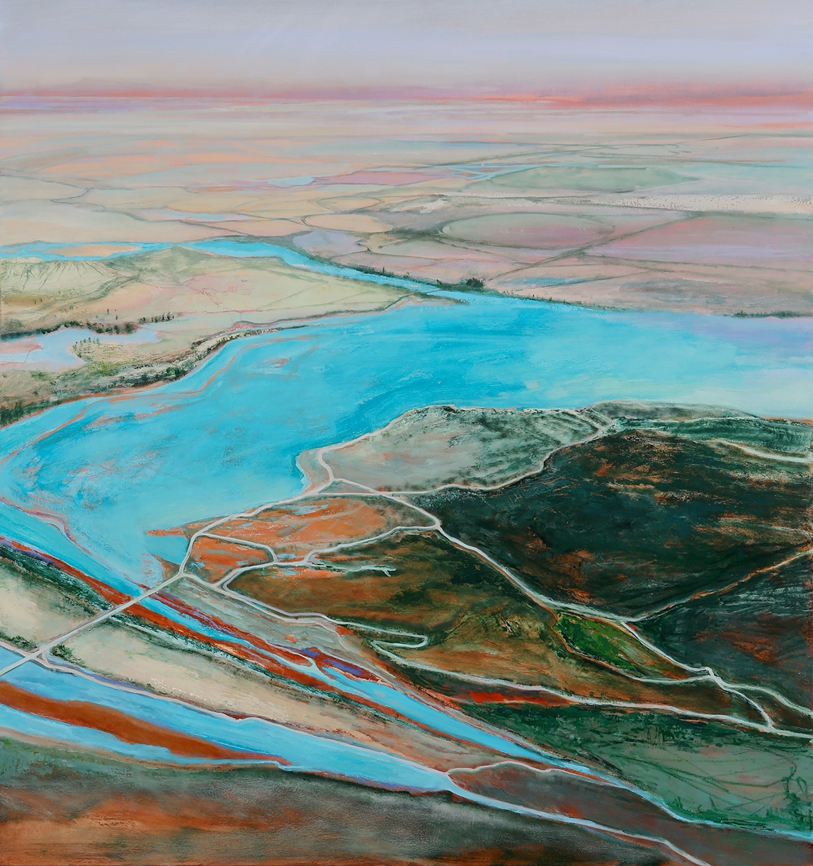 Philip Govedare, Project #2, 2010, Oil on canvas, 59 x 56 inches