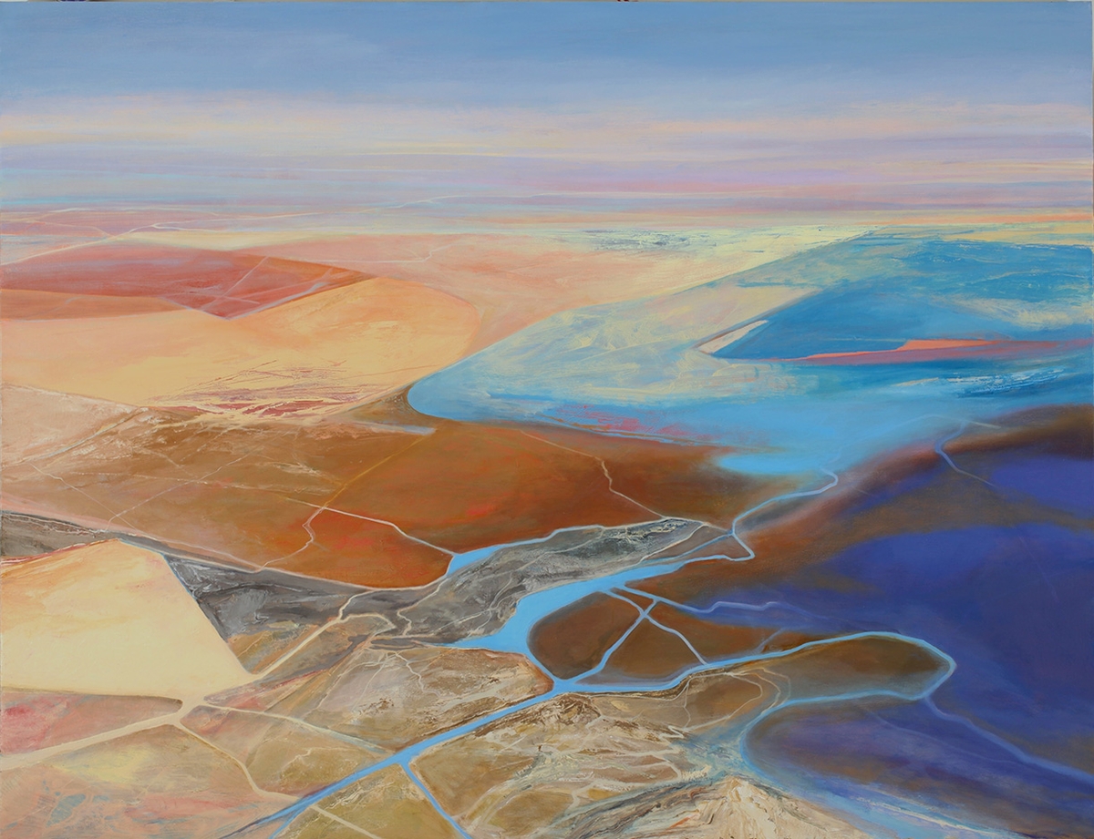 Philip Govedare, Terre Inconnu, 2026, Oil on canvas, 60 x 78 x 2 inches