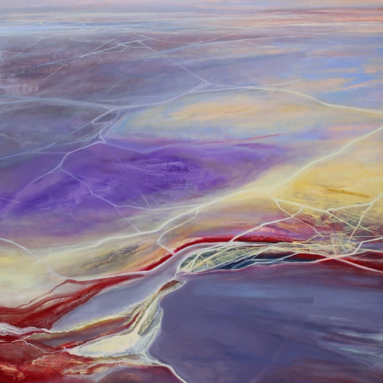 Philip Govedare, Zephyr, 2025, Oil on canvas, 78 x 70 x 2 inches, Framed dimensions 79 x 71 x 2 inches