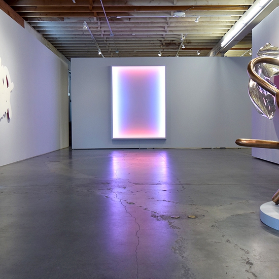 Installation view of Peter Gronquist's 2019 solo show, Searcher