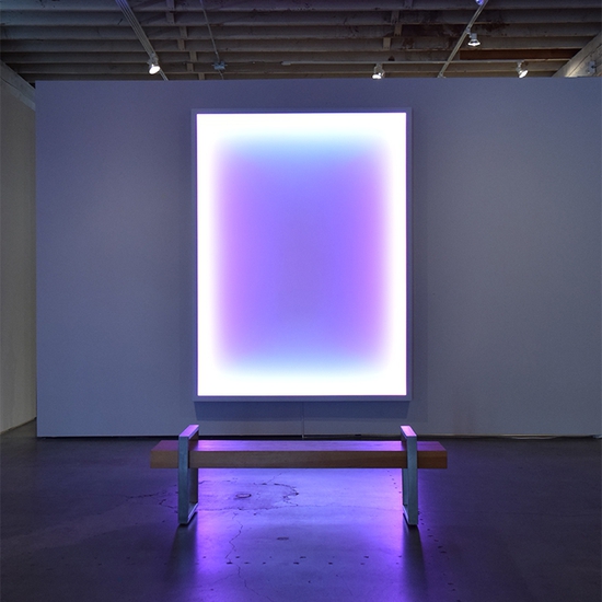 Installation view of Peter Gronquist's 2019 solo show, Searcher