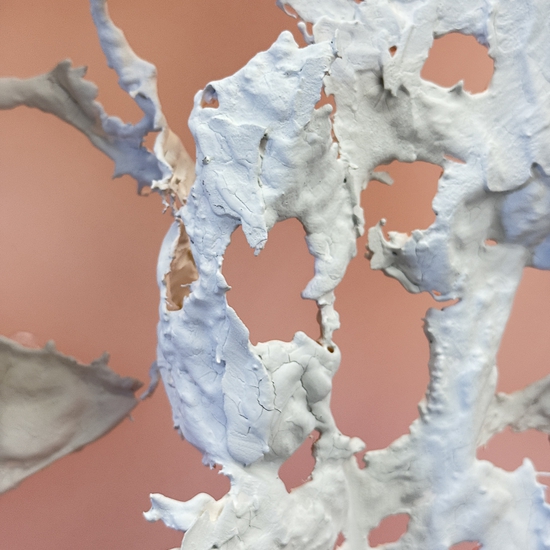 Peter Gronquist: Alchemist V, 2024, Satin, resin, acrylic, quartz paint on plexiglass and wood, 48 x 36 inches