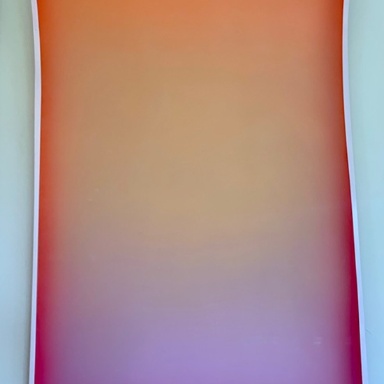 Peter Gronquist: Certain Death, 2019, Acrylic and enamel on wood and plexiglass, 70 x 45.5 x 10.5 inches