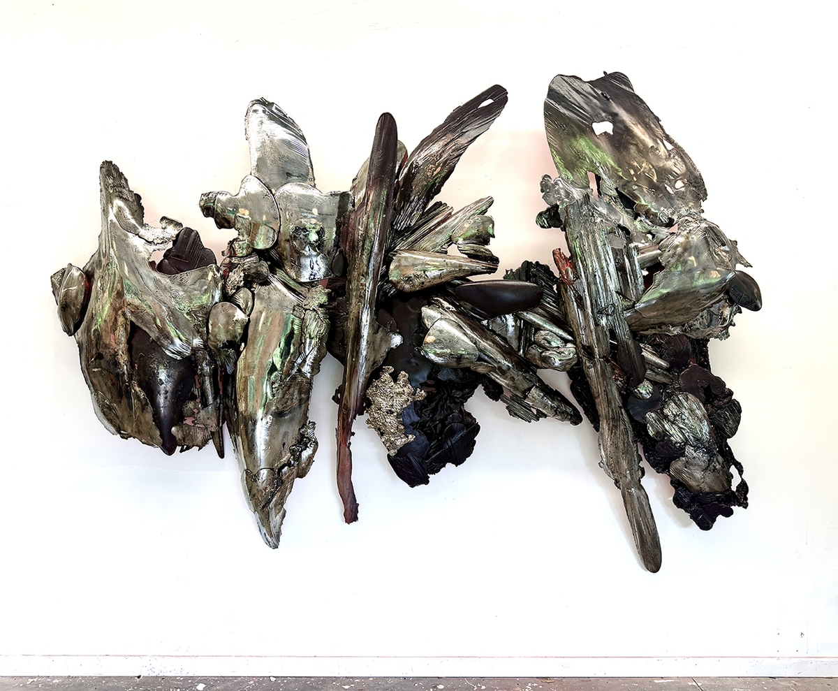 Peter Gronquist, Confluence, 2026, Mixed media, 100 x 130 x 15 inches