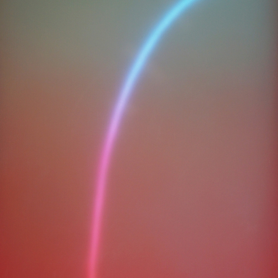 Peter Gronquist: Mimic, 2019, Acrylic, enamel and custom programmed LEDs, 72 x 48 x 3 inches
