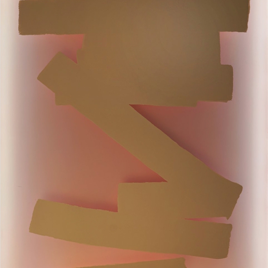 Peter Gronquist: White Out, 2020, Acrylic, enamel and LED on wood, 96 x 72 x 5 inches