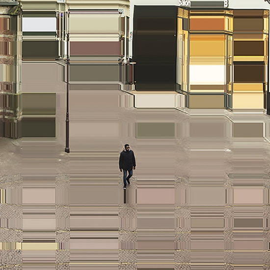 Detail of 'Behind the Royal Palace of Amsterdam'