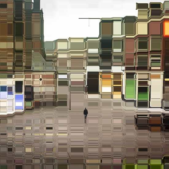 Asaf Gam Hacohen, Behind the Royal Palace of Amsterdam, 2018, Archival pigment print, Available in various sizes, Each edition of 5