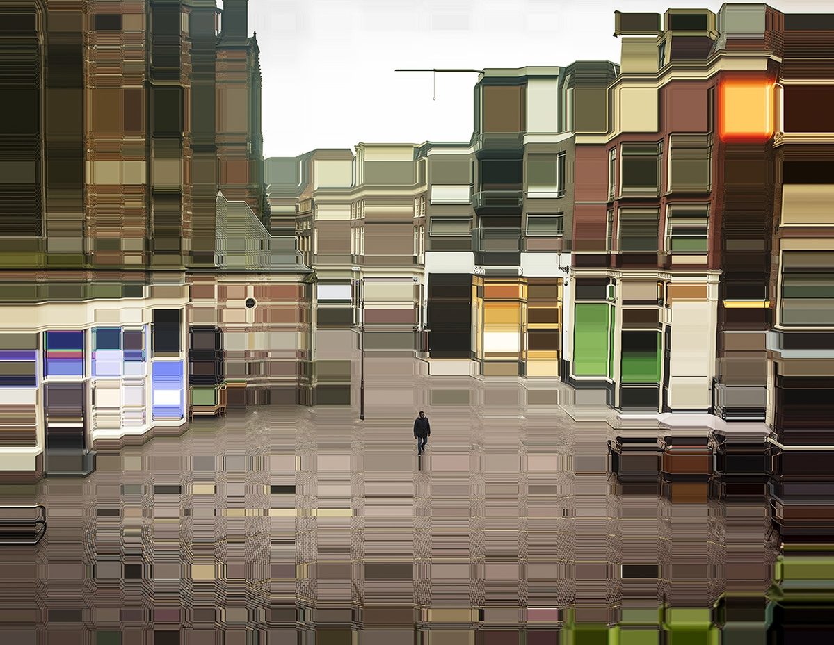 Asaf Gam Hacohen, Behind the Royal Palace of Amsterdam, 2018, Archival pigment print, Available in various sizes, Each edition of 5