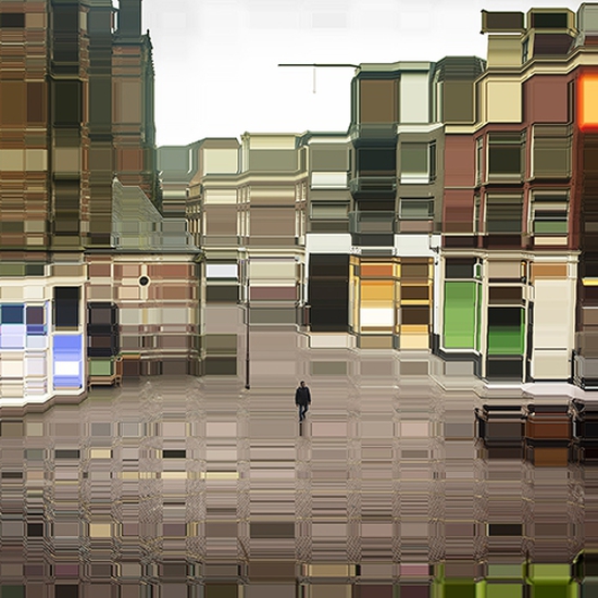 Asaf Gam Hacohen: Behind the Royal Palace of Amsterdam, 2018, Archival pigment print, edition of 5 + 2AP, 34 x 44 and 43 x 55 inches