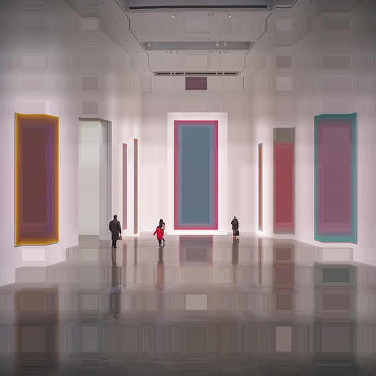 Asaf Gam Hacohen: Exhibition #1 NYC, 2019, Archival pigment print, Edition of 5 + 2AP 43 x 43.5 inches and 50 x 50 inches