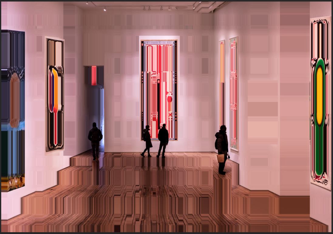 Asaf Gam Hacohen: Exhibition #2 NYC, 2021, Archival pigment print, edition of 5 + 2AP, 42 x 60 and 58 x 82.5 inches