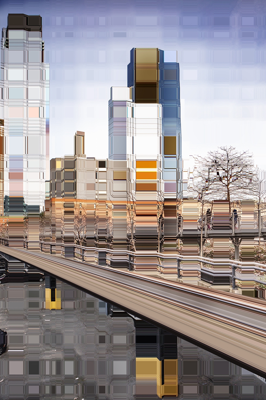 Asaf Gam Hacohen: The Highline NYC, 2019, Archival pigment print, edition of 5 + 2AP, 43.6x29, 87 x 58 inches