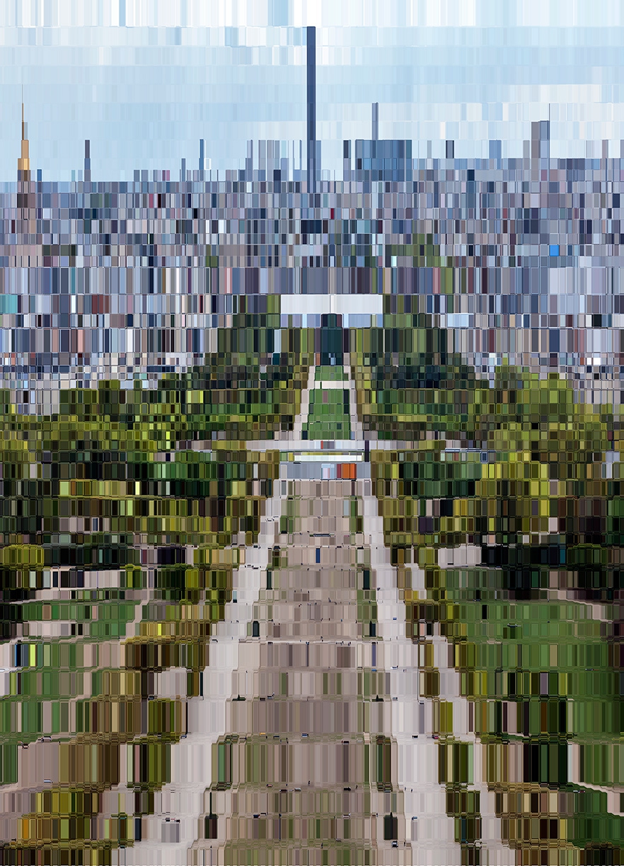Asaf Gam Hacohen: Le Grand Palais, 2022, Archival pigment print, 80.5 x 58 inches, Edition of 5
