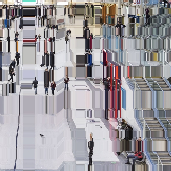 Detail of 'Liverpool Street Station 18:32'