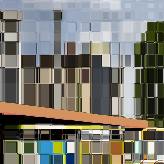 Asaf Gam Hacohen: Margao Central Bus Station, 2024, Archival Pigment Print, 42 x 42 and 58 x 58 inches
