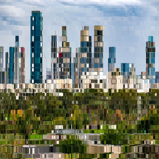 Asaf Gam Hacohen: Ramat Gan City, 2021, Archival pigment print, 44 x 44 and 58 x 58 inches, Edition of 5