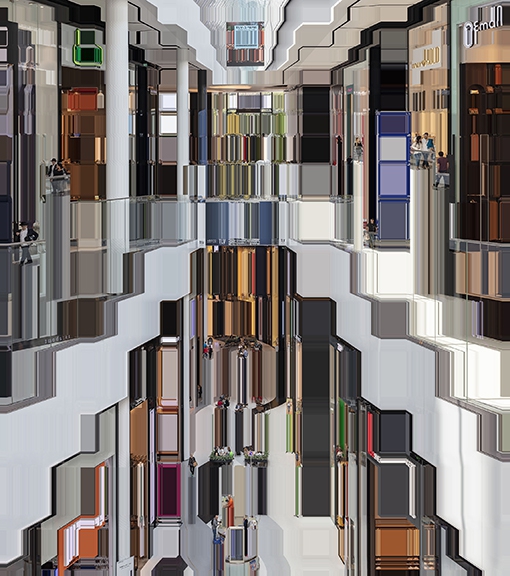 Asaf Gam Hacohen: TLV Fashion Mall, 2018, Archival pigment print, edition of 5 +2AP, 44 x 39 inches