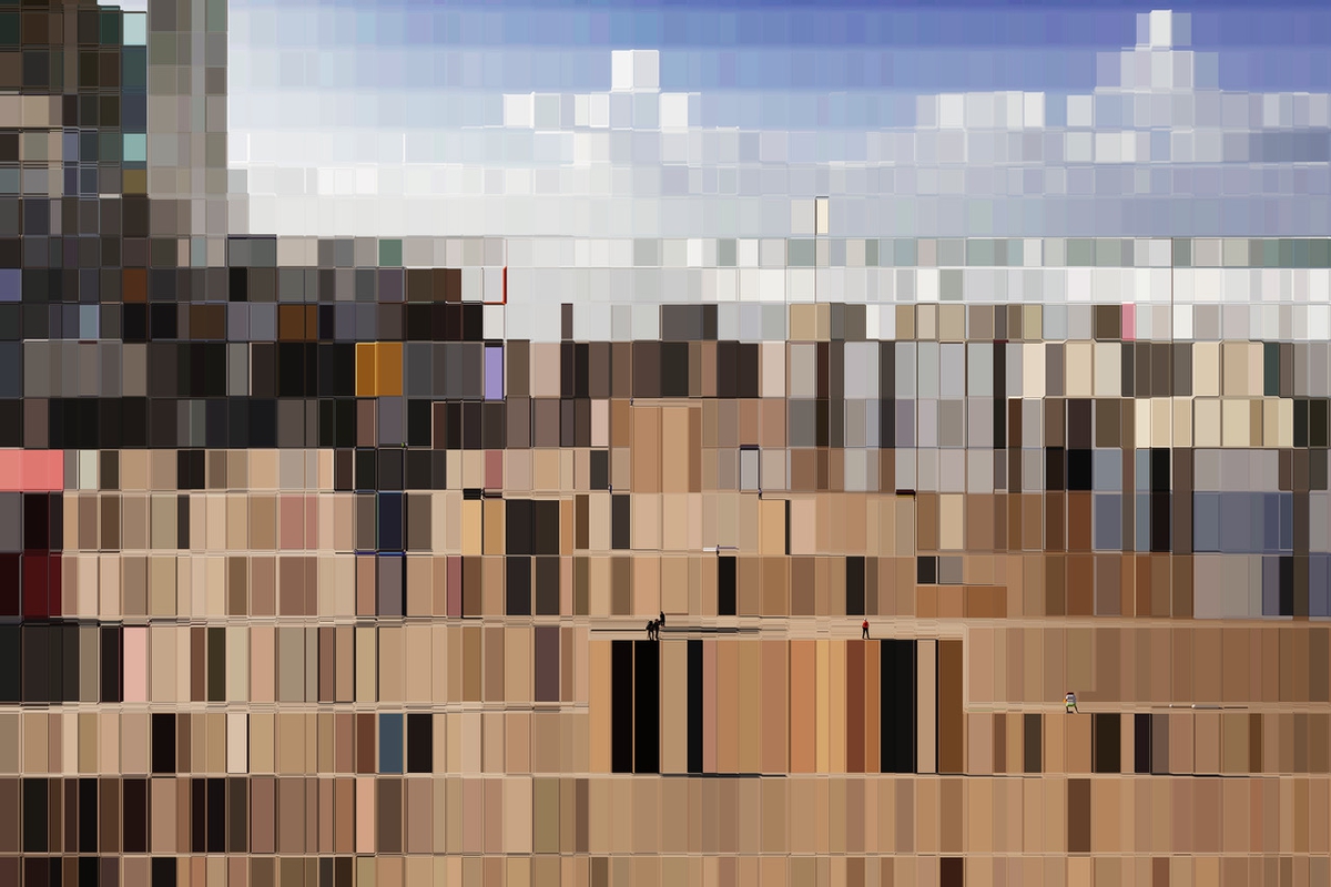 Asaf Gam Hacohen: Tel Aviv Beach, 2023, Archival pigment print, 39 x 59 and 54 x 81 inches, Edition of 5