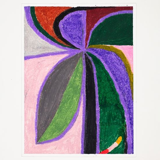 Joe Rudko, Healer, 2024, Oil Pastel on paper, 12 x 9 inches, Framed size 16 x 13 x 1.25 inches